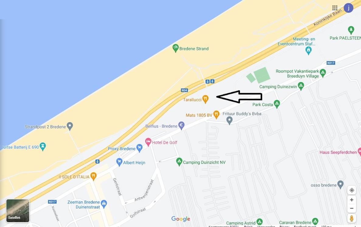 Studio Astrid At 100 Meter From Sea With Parking Place Apartment Бредене Екстериор снимка